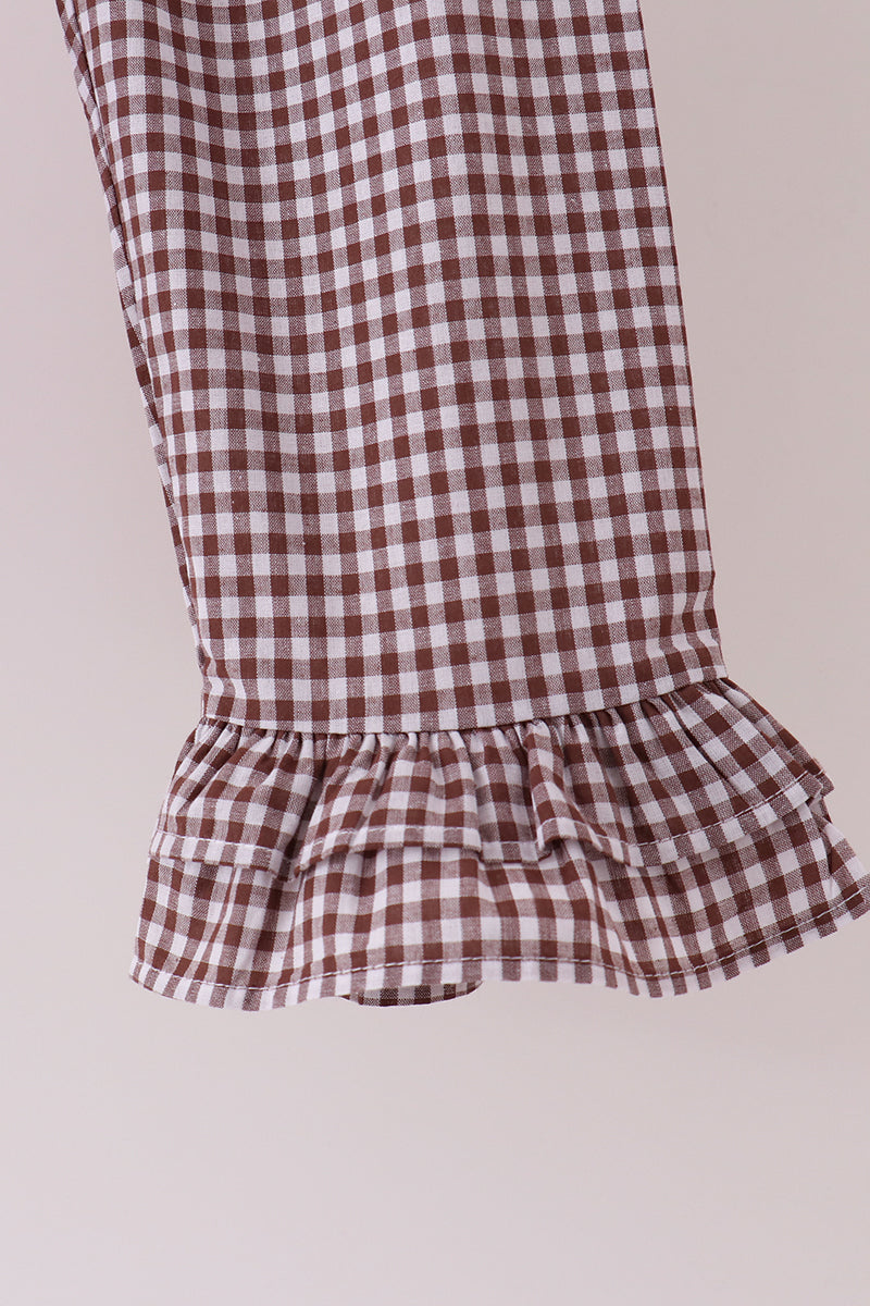 Pink & Brown Turkey Pants Set