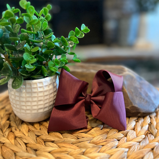 Classic Bow 4.5" - Maroon