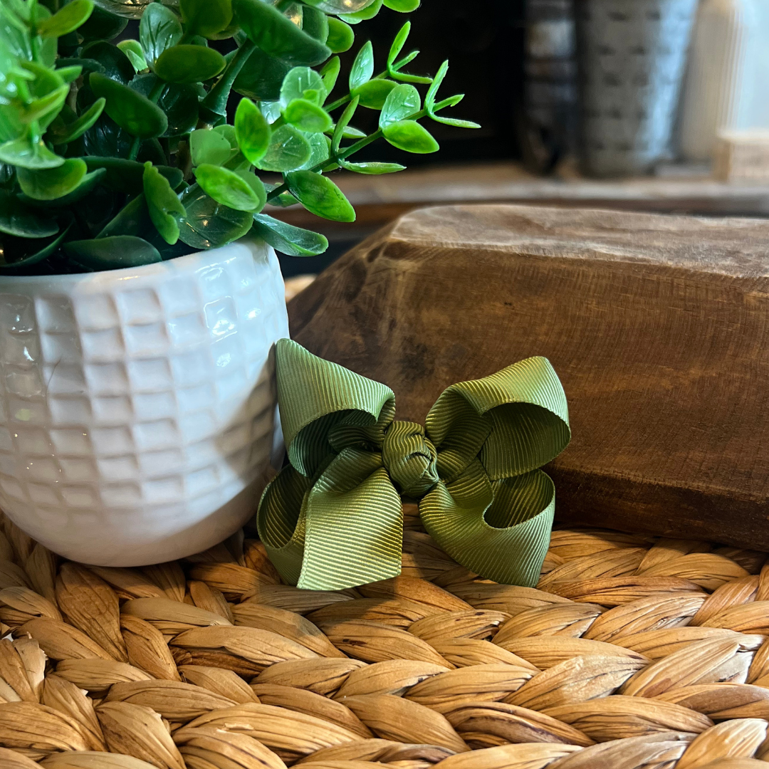 Classic Bow 3" - Olive