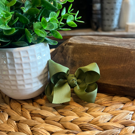Classic Bow 3" - Olive