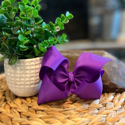 Classic Bow 4.5" - Purple