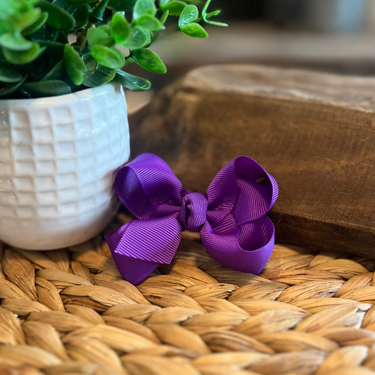 Classic Bow 3" - Purple