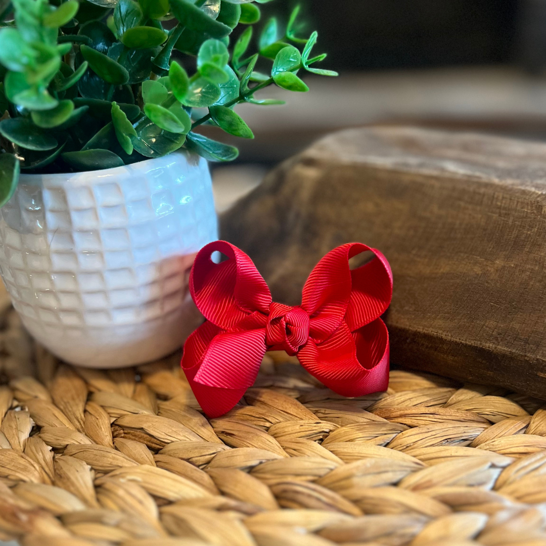 Classic Bow 3" - Red