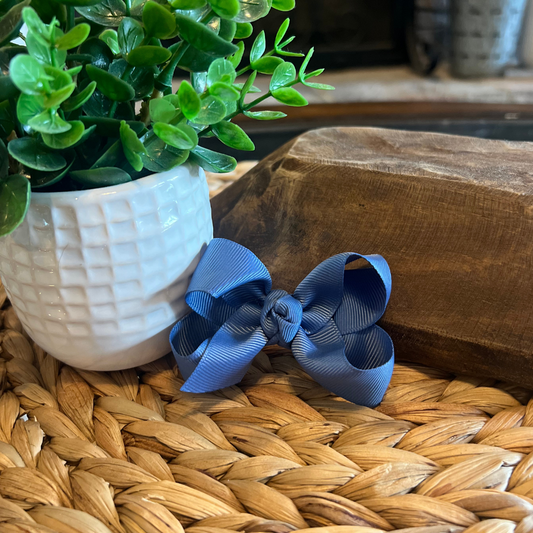 Classic Bow 3" - Smoke Blue