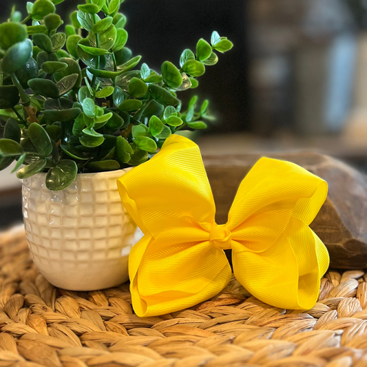 Classic Bow 4.5" - Yellow