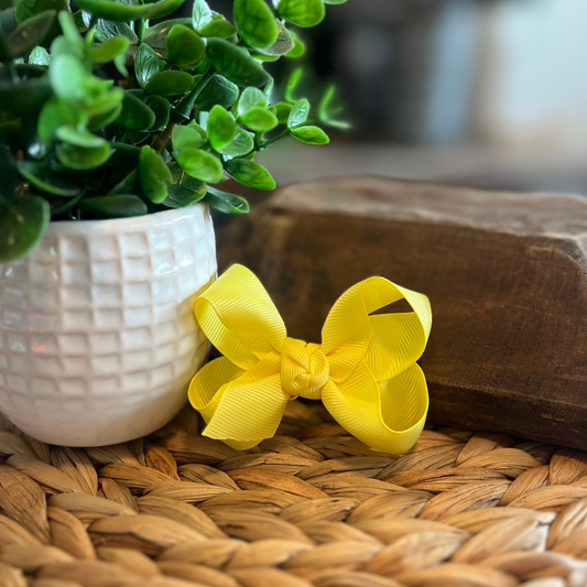 Classic Bow 3" - Yellow
