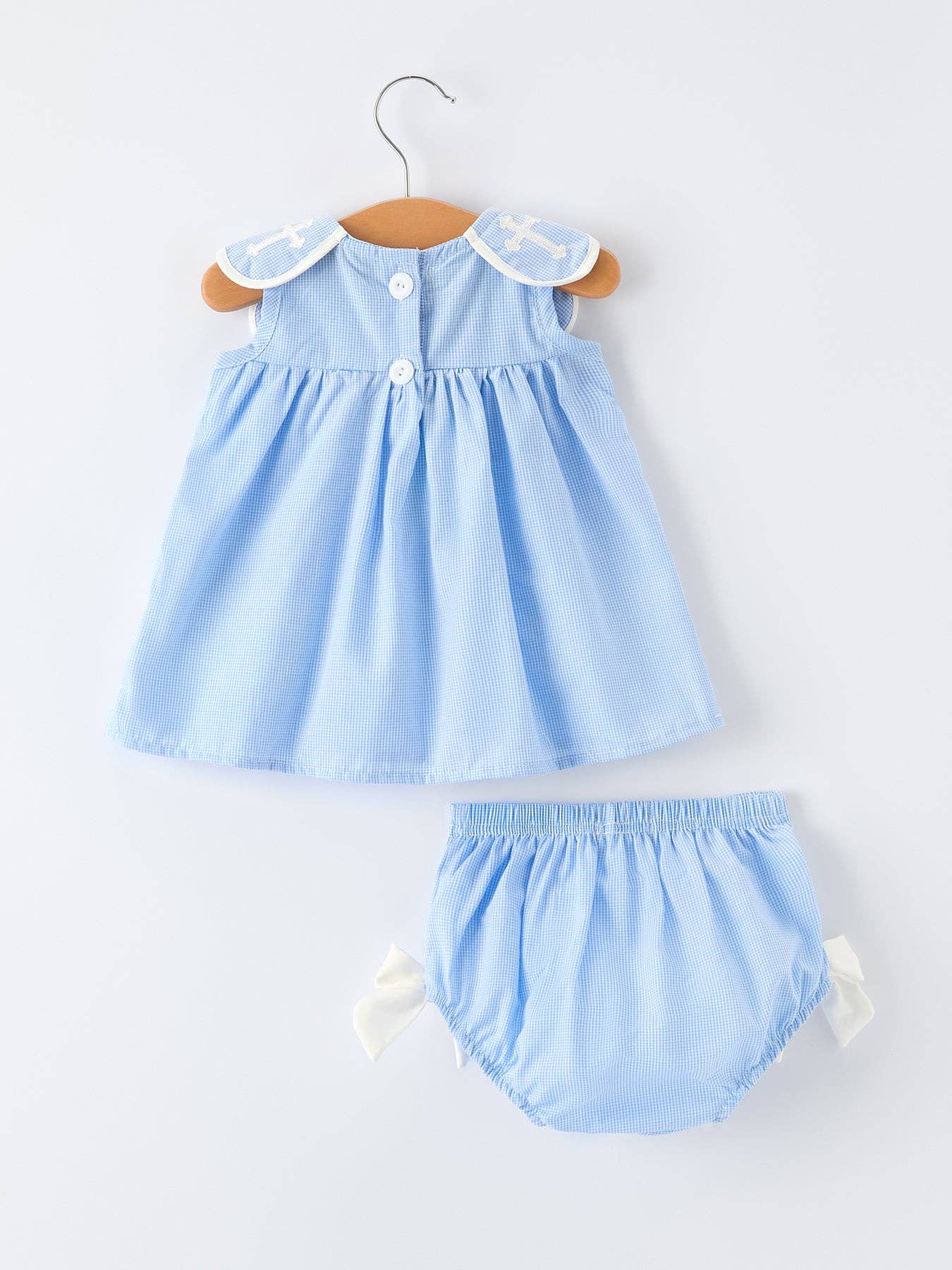 Timeless Blue Cross Bloomer Set