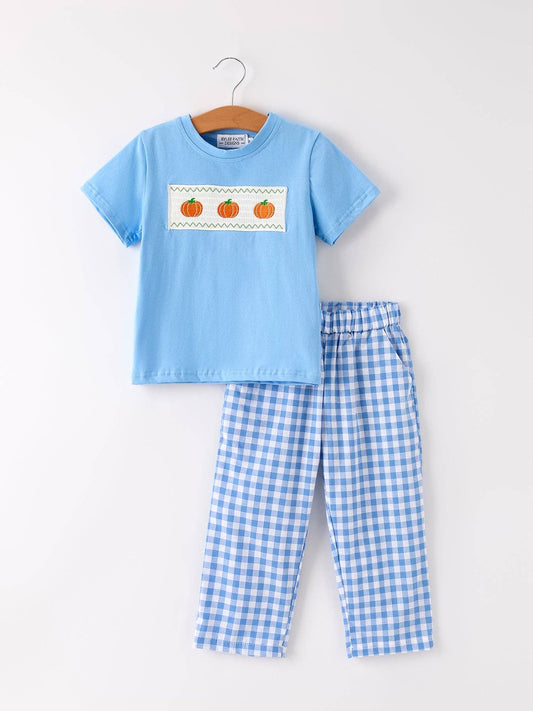 Blue Pumpkin Pants Set