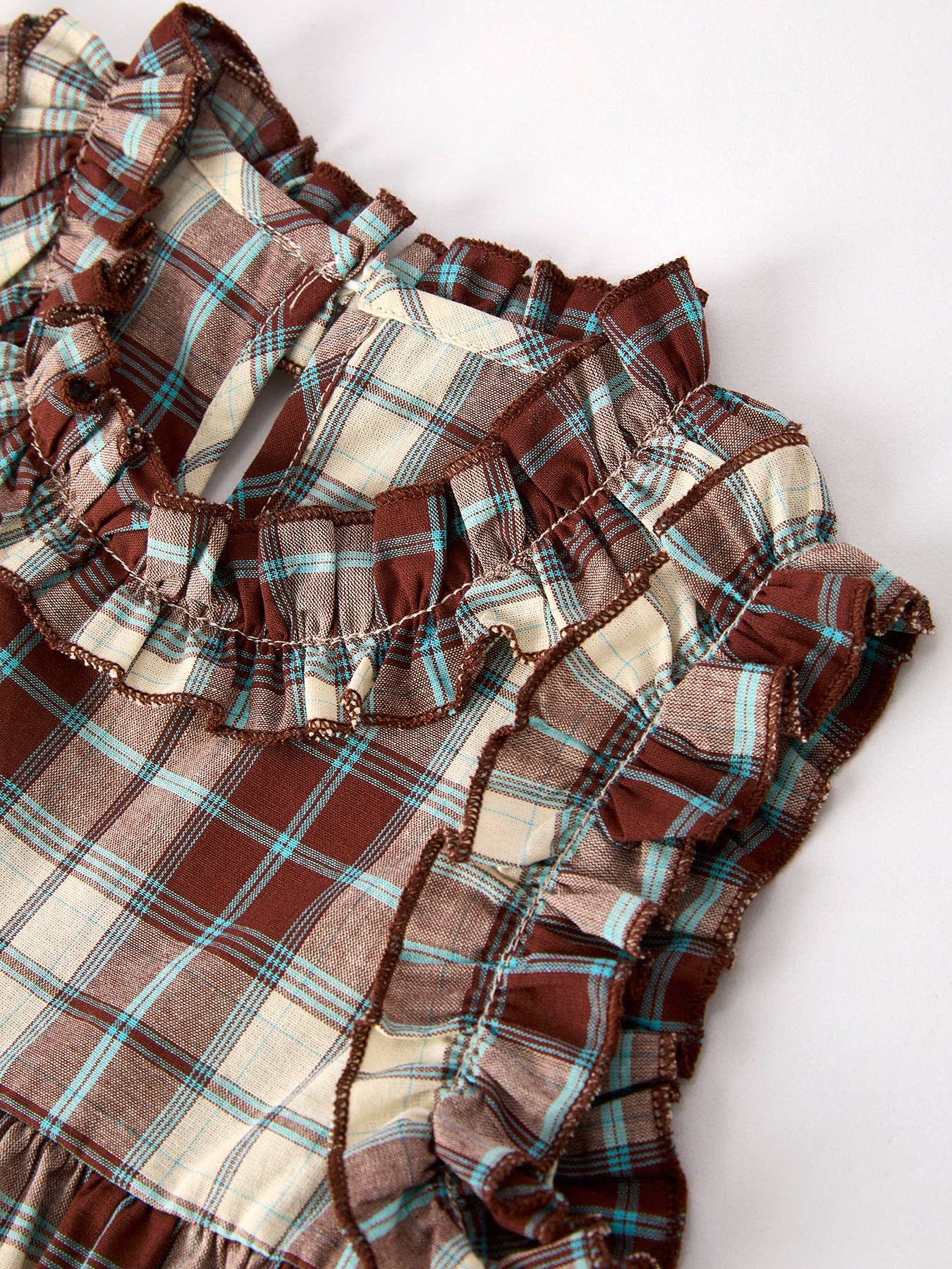 Girls Café Cutie Plaid Set