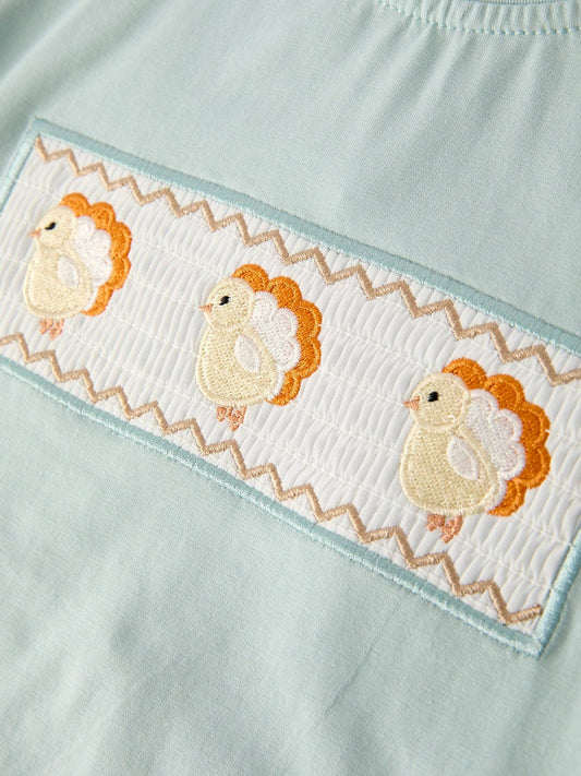 Teal Turkey Boys Set