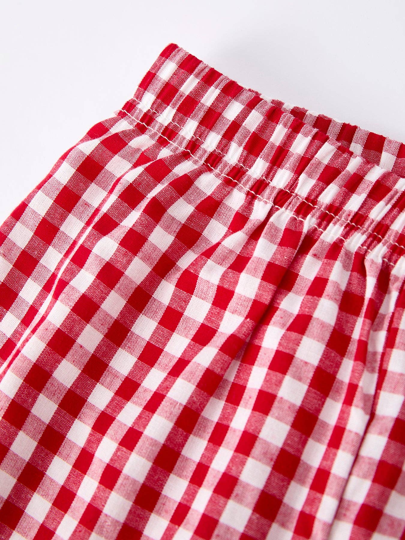 Gingham Christmas Pants Set