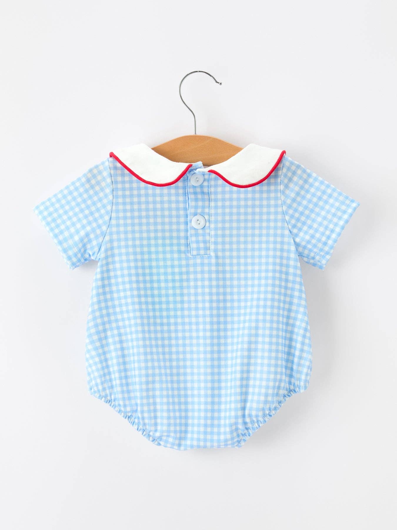 Santa Embroidered Romper