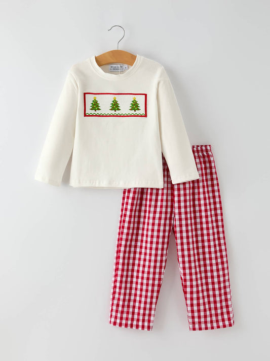 Gingham Tree Pants Set