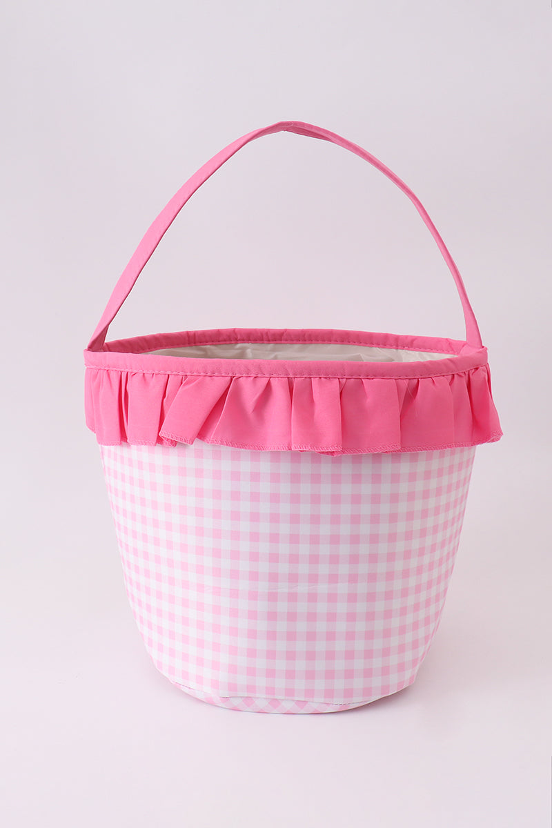 Trick or Treat Basket - Pink Ruffle